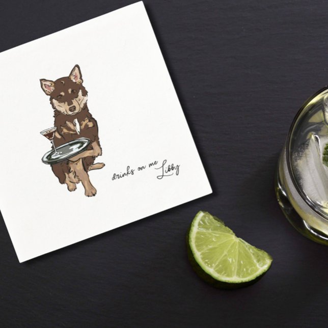 Mini Husky Wedding Serviette (Von Creator hochgeladen)