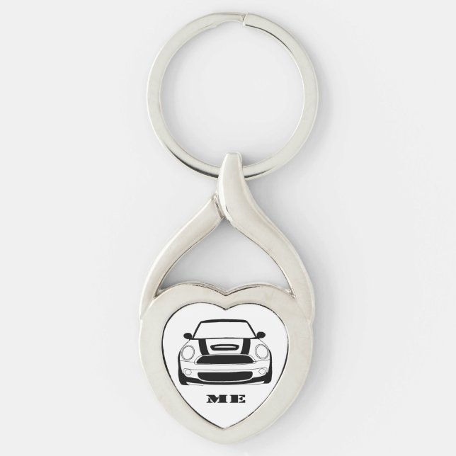 MINI ich Herz-Schlüsselkette Schlüsselanhänger (Vorderseite)
