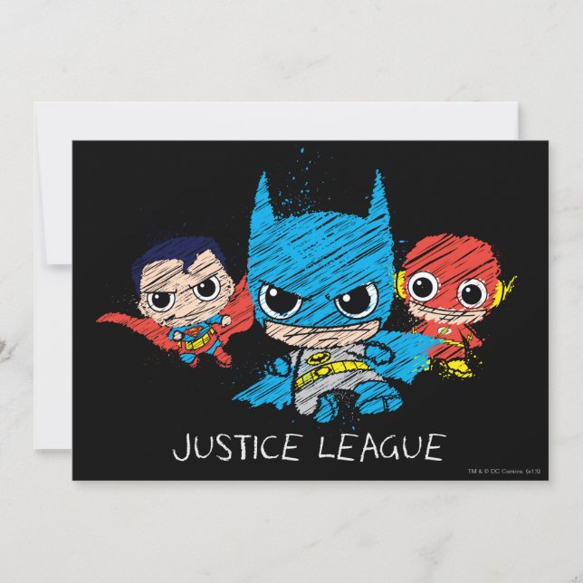 Mini Justice League Sketch (Vorderseite)