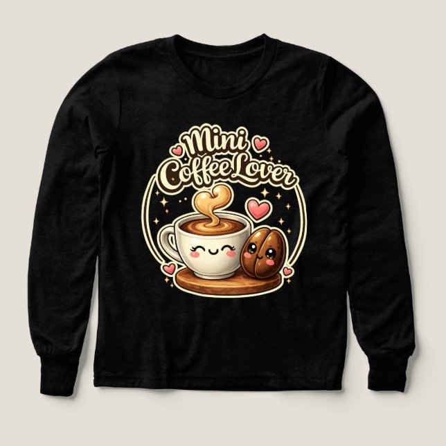 Mini-Kaffeeliebhaber Süße Kinder Kaffeegeschenk Ge (Design Vorderseite)