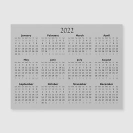 Mini-Kalender 2022 Magneteinladung