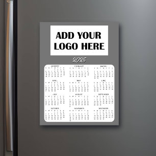 Mini-Kalender 2025   Personalisiertes Firmenlogo Magnetkarte