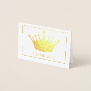 Mini-Karte für Goldfoil-Krone Folienkarte