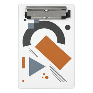Mini-Klippmappe mit kreativer geometrischer Kunst Mini Klemmbrett