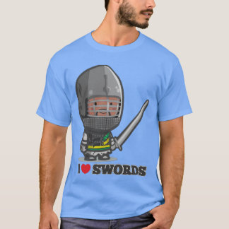 Mini Knight I love swords friends T-Shirt