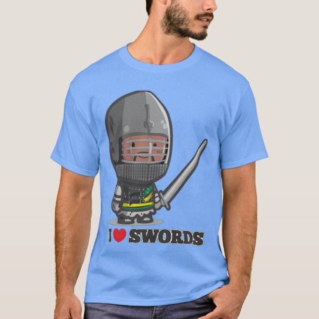 Mini Knight I love swords friends T-Shirt (Vorderseite)