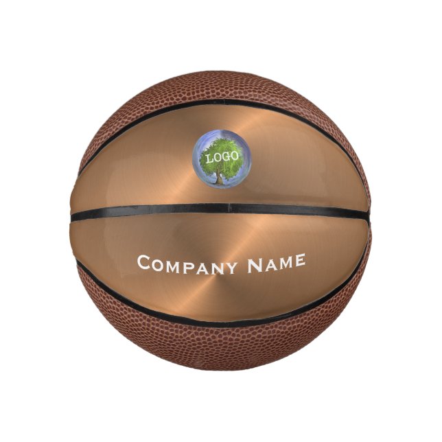 Mini-Kupfer für Firmenlogo Mini Basketball (Vorderseite)