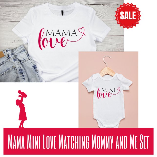 Mini Liebe Matching Mommy and Me Valentine Baby Baby Strampler (Matching Valentine Mommy and Mini Set)