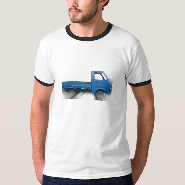 Mini-LKW-Blau T-Shirt (Vorderseite)