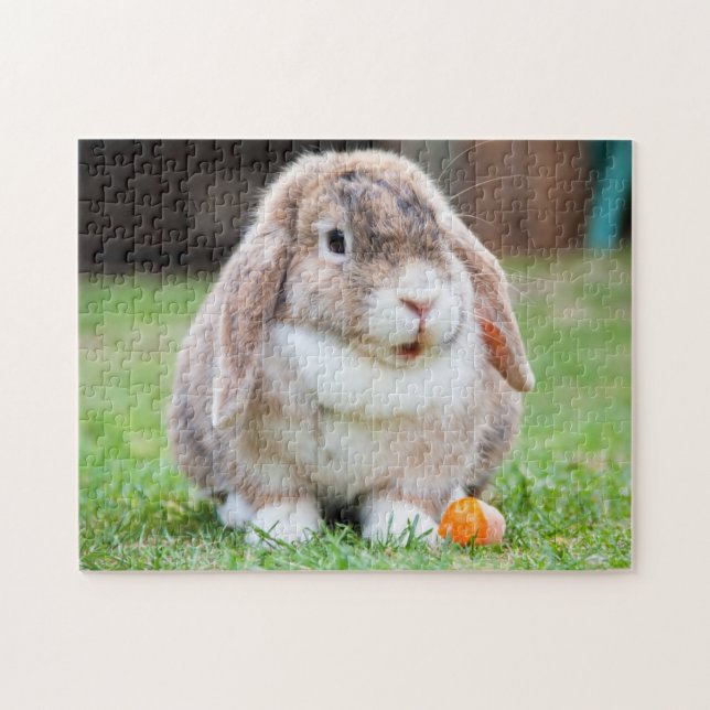 Mini Lop Bunny Rabbit Puzzle (Horizontal)
