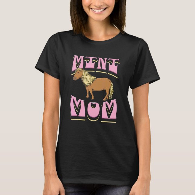 Mini-Mama Miniatur-Pferd T-Shirt (Vorderseite)