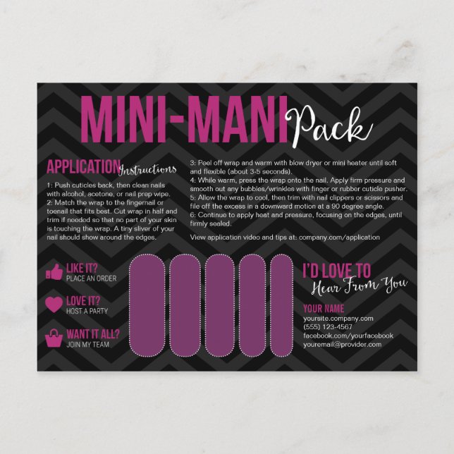 Mini-Mani Pack Postkarten (Vorderseite)