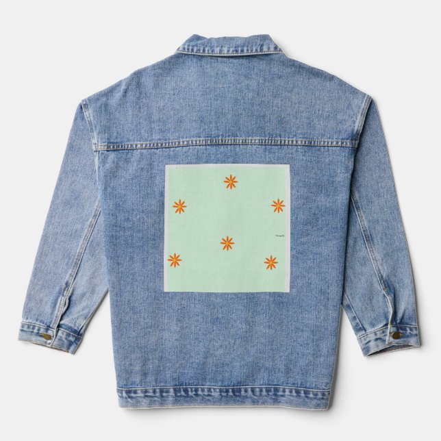 Mini-Märzblümchen  Jeansjacke (Rückseite)