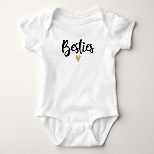 Mini Matching Besties Script T - Shirt (Vorderseite)