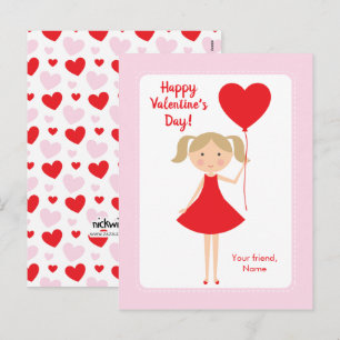 Mini Me Girl Class Feiertagspostkarte