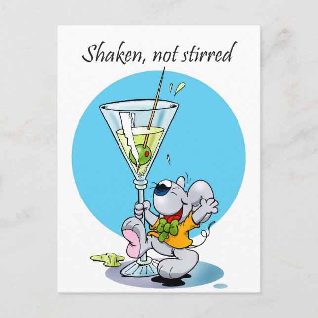 Mini Mice Cheers Postkarte (Vorderseite)