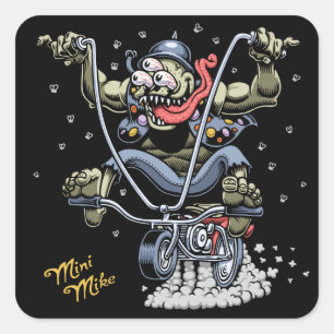 Mini-Mike Quadratischer Aufkleber