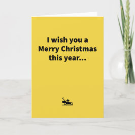 Mini Mower - Frohe Weihnachten Karte