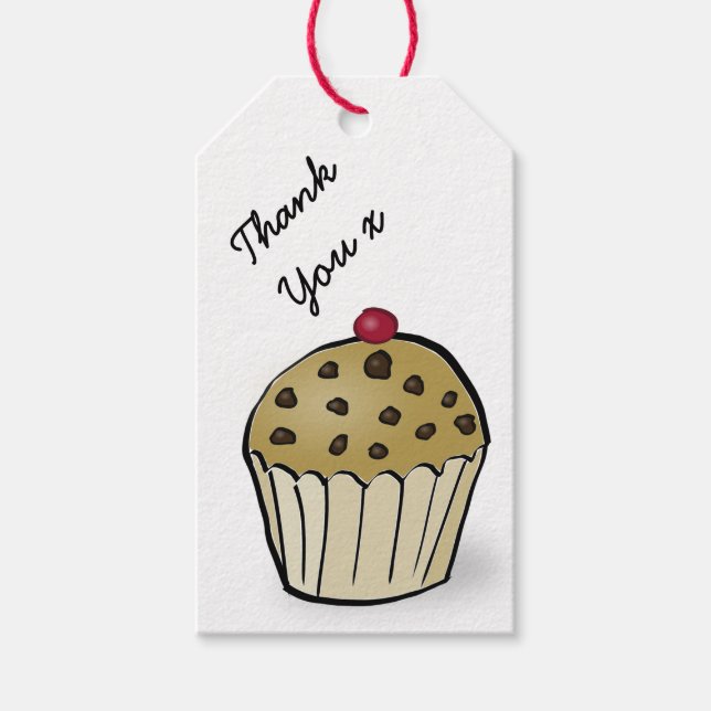 Mini-Muffins Danke Geschenkanhänger (Vorderseite)