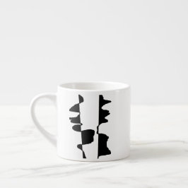 Mini Mug Expresso Art Abstrait Dual Face Espressotasse
