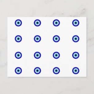 Mini Nazar Evil Eye Protection Postcard Postkarte