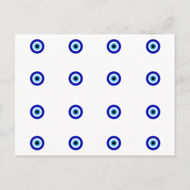 Mini Nazar Evil Eye Protection Postcard Postkarte (Vorderseite)