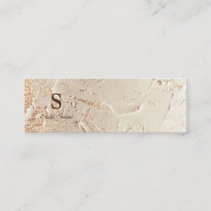 Mini-Ohrring-Karte mit Goldfolie Mini Visitenkarte