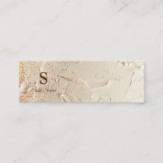 Mini-Ohrring-Karte mit Goldfolie Mini Visitenkarte