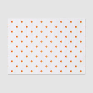 Mini Orange Polka Dots Seidenpapier