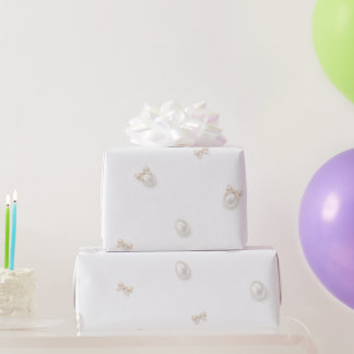 Mini-Perlen-Muster Elegantes Schleifen-Verpackungs Geschenkpapier