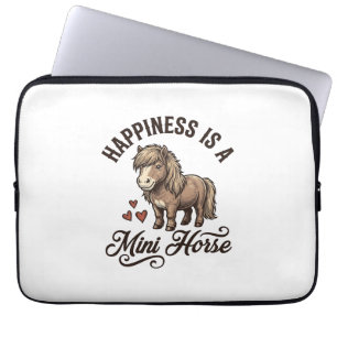 Mini-Pferd Vintage Gravur Süßes Pony-Shirt-Design Laptopschutzhülle