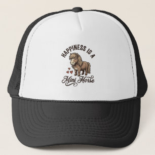 Mini-Pferd Vintage Gravur Süßes Pony-Shirt-Design Truckerkappe