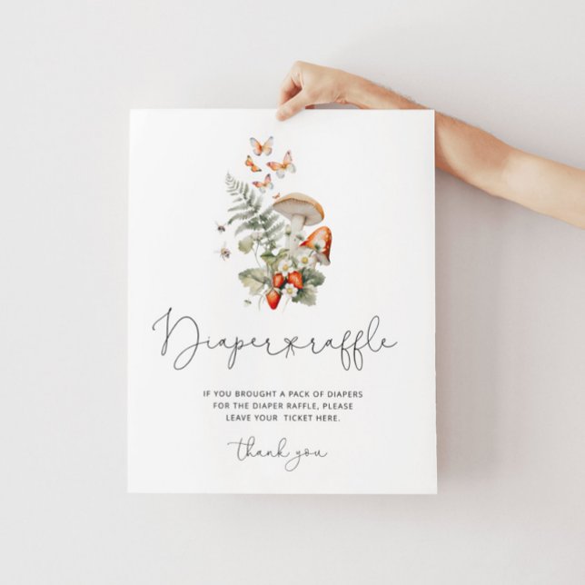 Mini-Pilz-Wald-Windel-Zeichen fallen Poster (Von Creator hochgeladen)