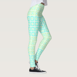 Mini-Plätze auf den Plätzen Minzspearminze Leggings