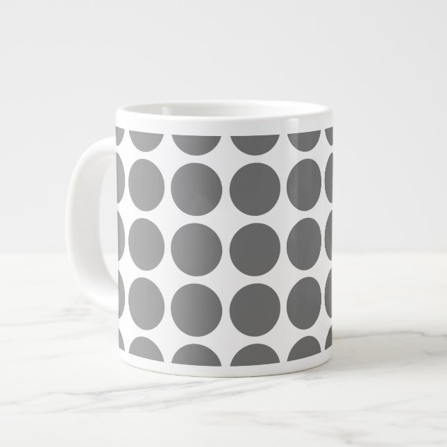 Mini Polka Dots Jumbo Tasse (Vorderseite Links)