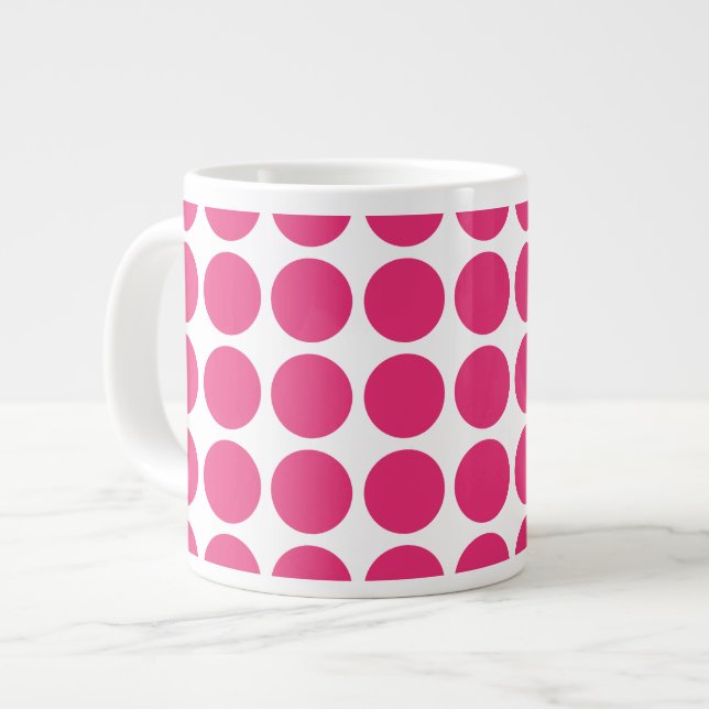 Mini Polka Dots Jumbo Tasse (Vorderseite Links)