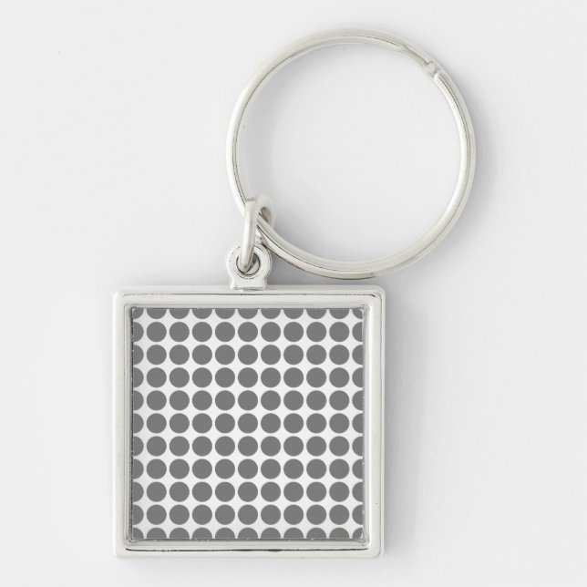 Mini Polka Dots Premium Schlüsselanhänger (Vorne)