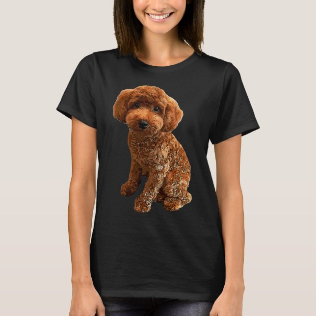Mini Poodle Golden Doodle T-Shirt (Vorderseite)