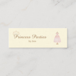 Mini Princess Party Business Card Visitenkarte