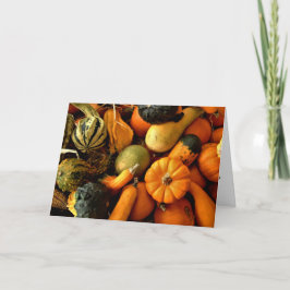 Mini Pumpkins und Gourds Sortiment Fall Foto 2 Karte