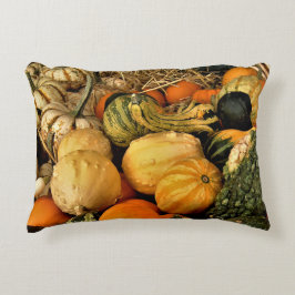 Mini Pumpkins und Gourds Sortiment Fall Foto Dekokissen