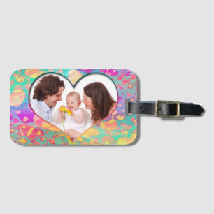 Mini-Rahmen - Herz VI + Ihr Foto Gepäckanhänger