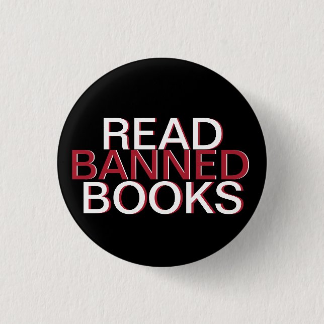 Mini READ BANNED BOOKS BUTTON (Vorderseite)