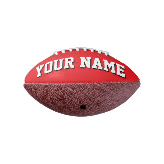 Mini RED AND WHITE Personalisiert Football