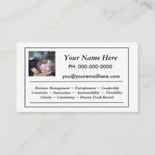 Mini Resume Business Card Visitenkarte