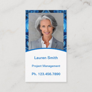 Mini Resume Card Networking Card Blue Modern Telefonnummerkarte