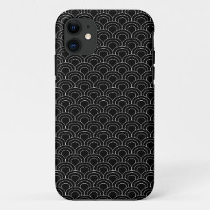 Mini Sakura Schwarz-Weiß-Welle Wellen-Jacquard-Dru Case-Mate iPhone Hülle