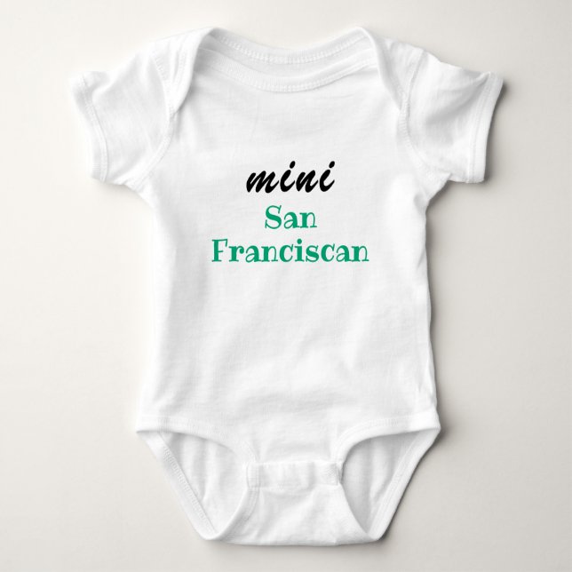 Mini San Franciscan, Babygeschenk, Mädchen, Junge, Baby Strampler (Vorderseite)