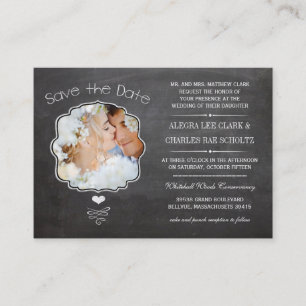 Mini Save the Date Cards - mit all Ihren Informati Treuekarte