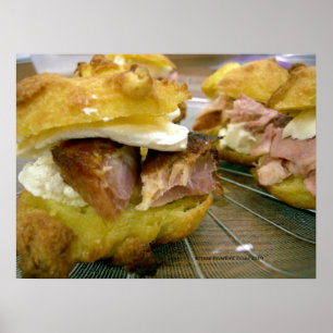 Mini-Schinken-Käse-Sandwiches Poster